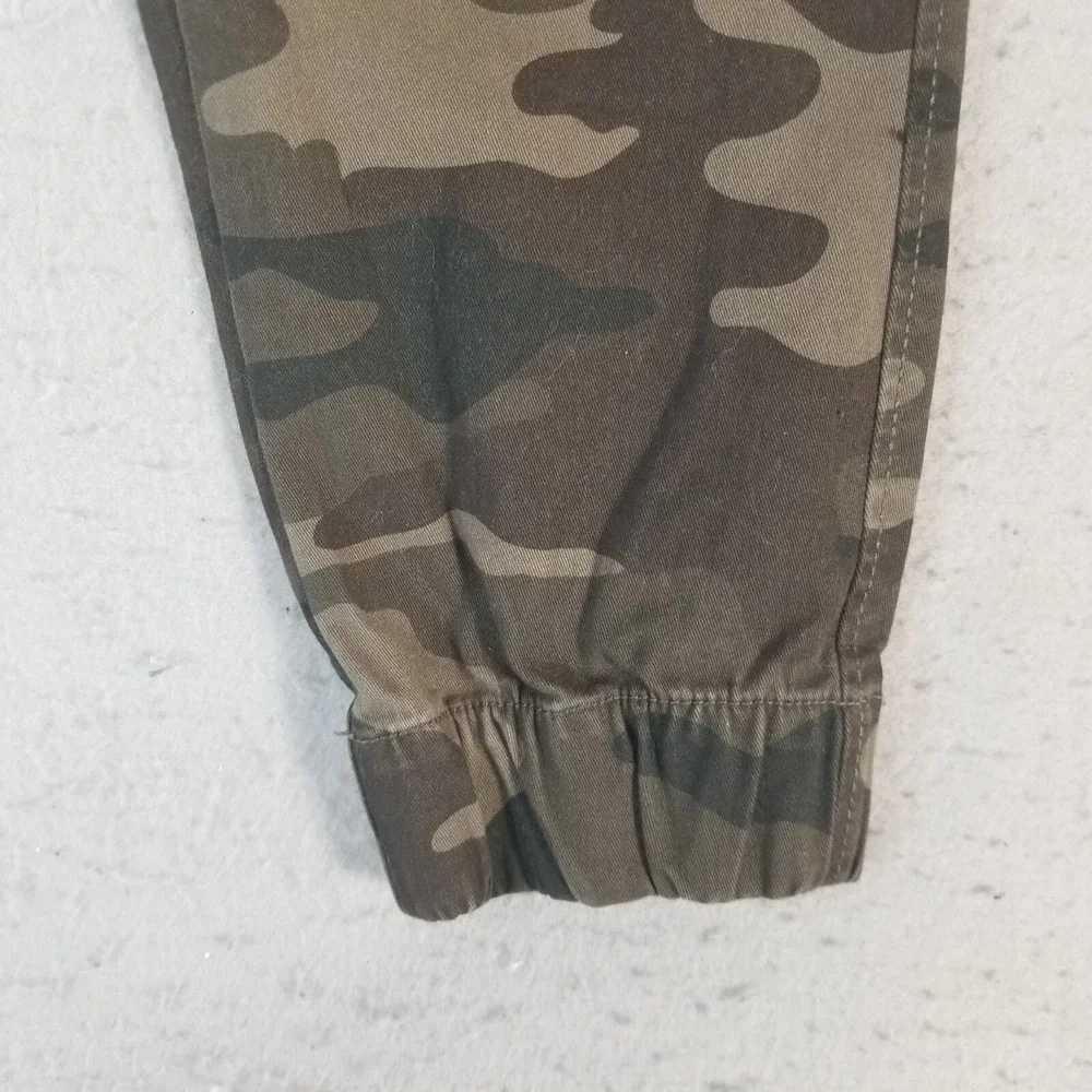 Split camo cargo jogger pants men's XL extra large green Flex outdoor